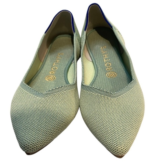Rothy’s The Point Special Edition Mint Green Sz 9 Knit Flats - Picture 4 of 10